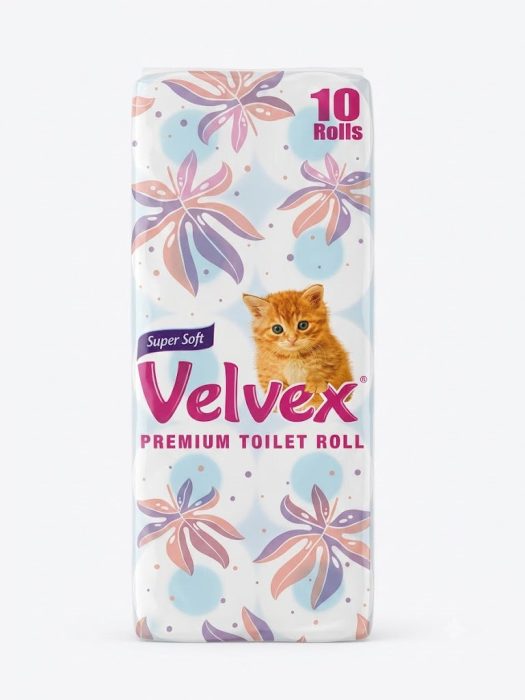 Velvex Premium Toilet Tissue, White