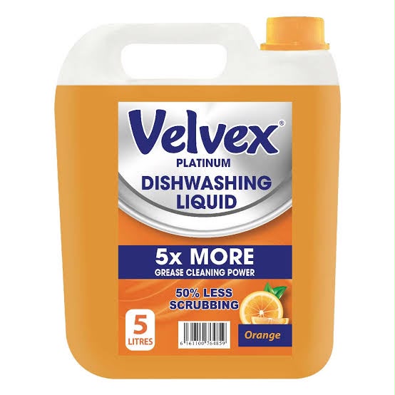 Velvex Platinum Dishwashing Liquid, Orange