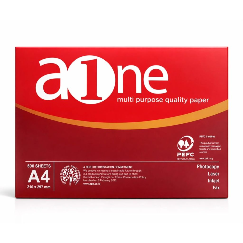 aOne Multipurpose A4 Paper — 500-Sheet Ream