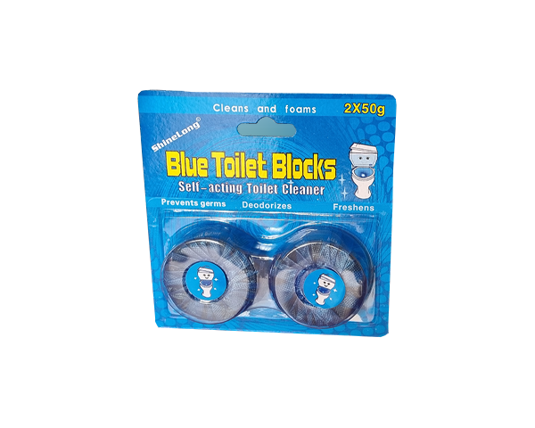 Blue Toilet Blocks, 2 × 50g Pack