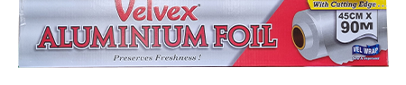 Velvex Aluminium Foil, Plain, 30cm × 5m