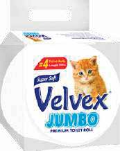 Jumbo Toilet Roll, Velvex Jumbo