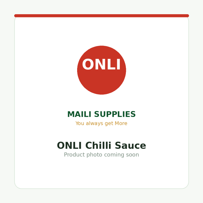 ONLI Chilli Sauce