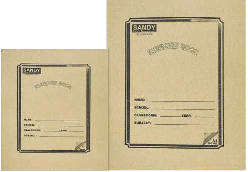 Sandy Book Covers, A5 (5pcs)